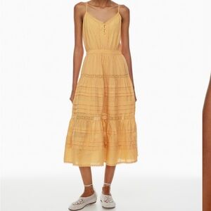 NWT Aritzia Little Moon Milos tiered ruffle a line sleeveless dress